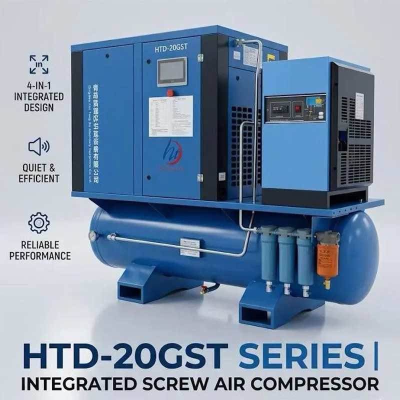 4'ü 1 arada 15KW 16 Bar Hava Kompresörü